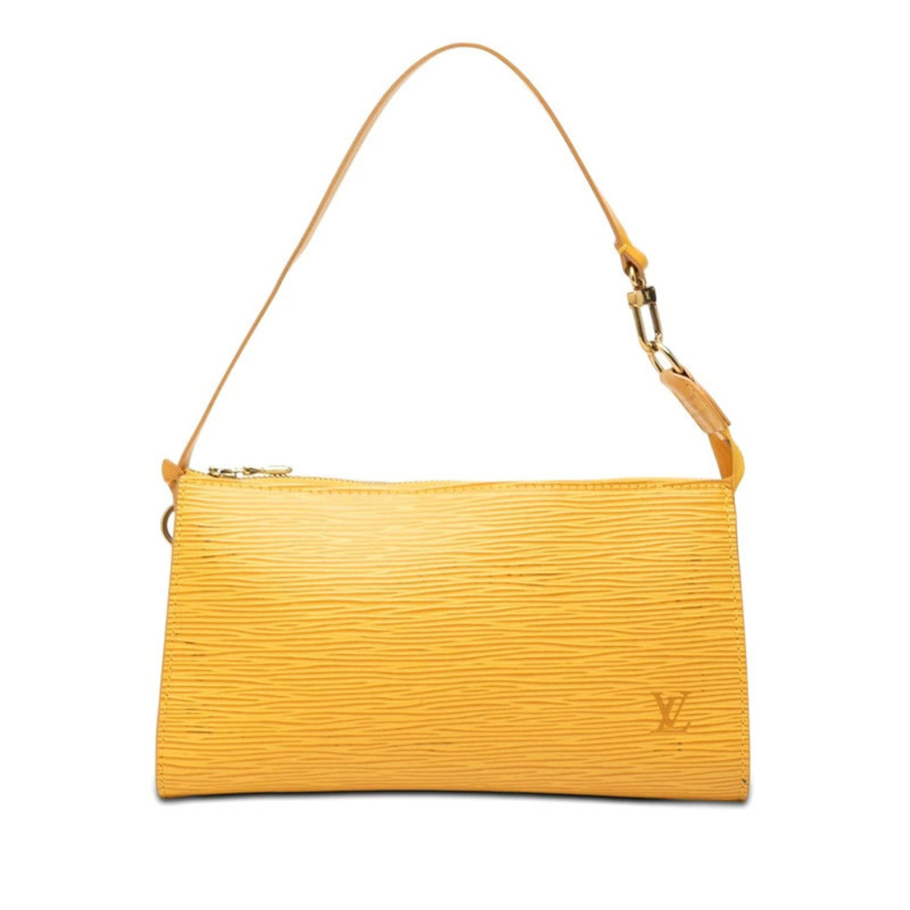 Louis Vuitton Epi Pochette Accessoires Pouch Tassili Leather Yellow